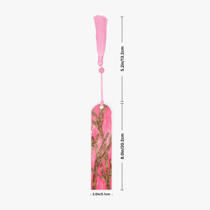 bookmarks with tassels pink