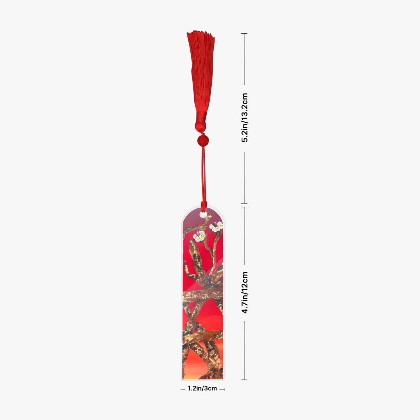 Bookmarks with tassels red