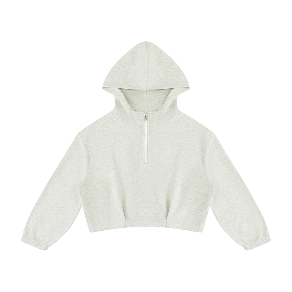 Women’s Boxy Quarter-Zip Hoodie - Mirfia