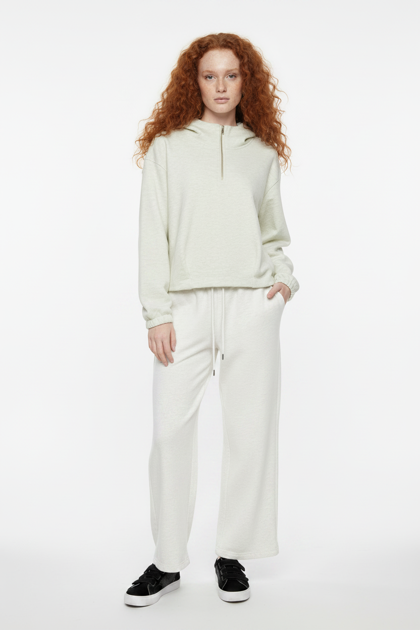 Riley — White Hoodie Set, Bright White Studio 