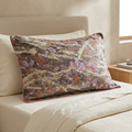 Oxford pillowcase on an ivory linen bed