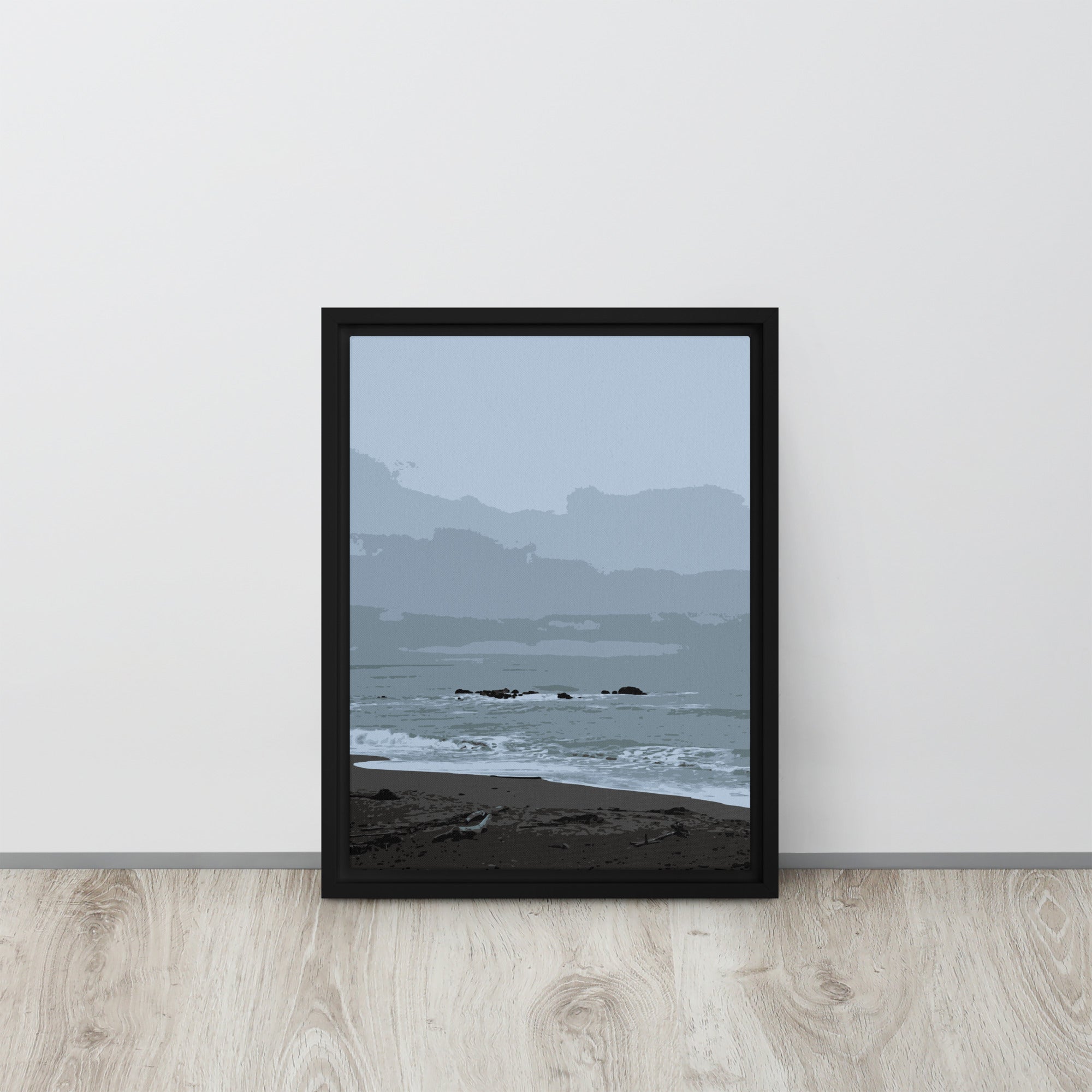neutral coastal wall decor framed 