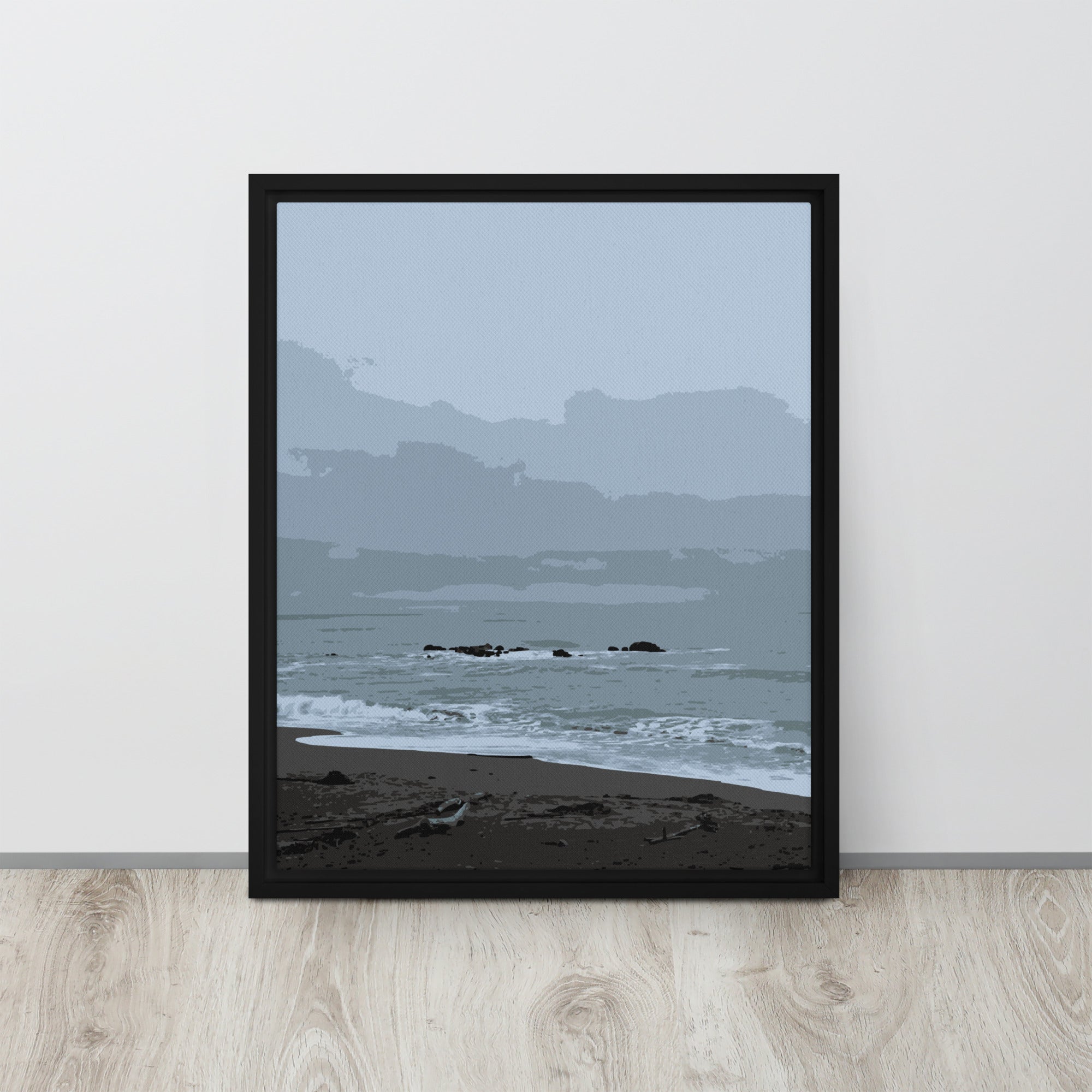 coastal beach landscape canvas print 