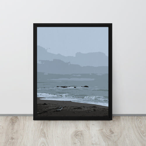 coastal beach landscape canvas print 