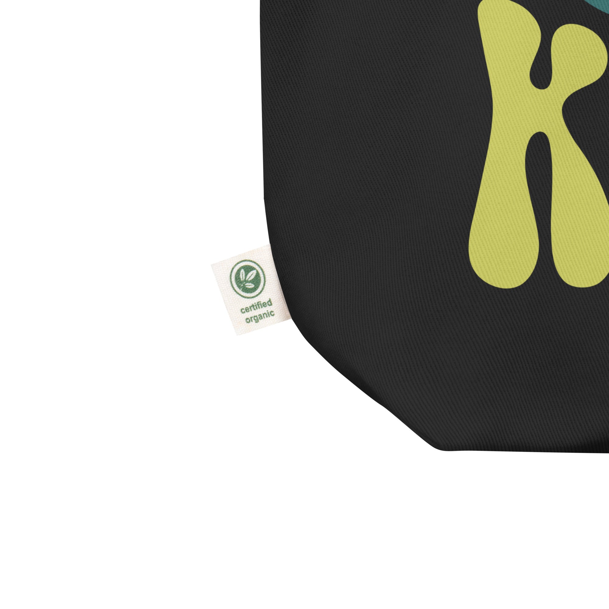 Organic Cotton Large Text Tote Bag - Mirfia