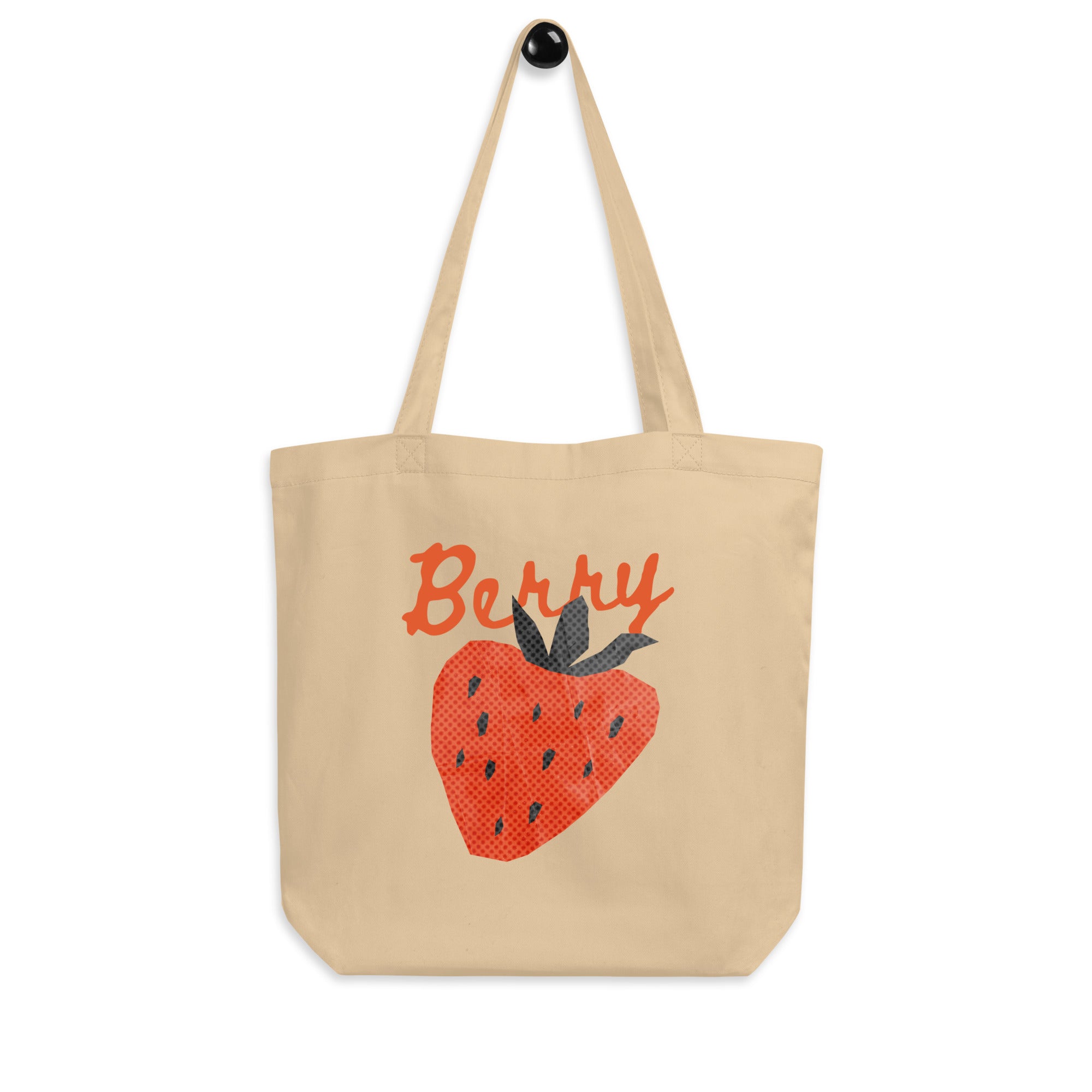 Organic Cotton Strawberry Tote Bag - Mirfia