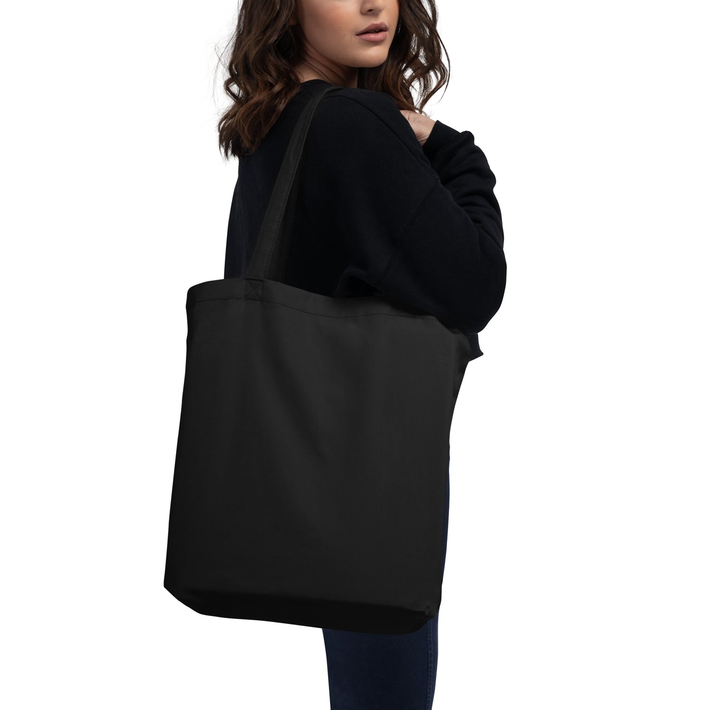 cotton canvas tote bag black