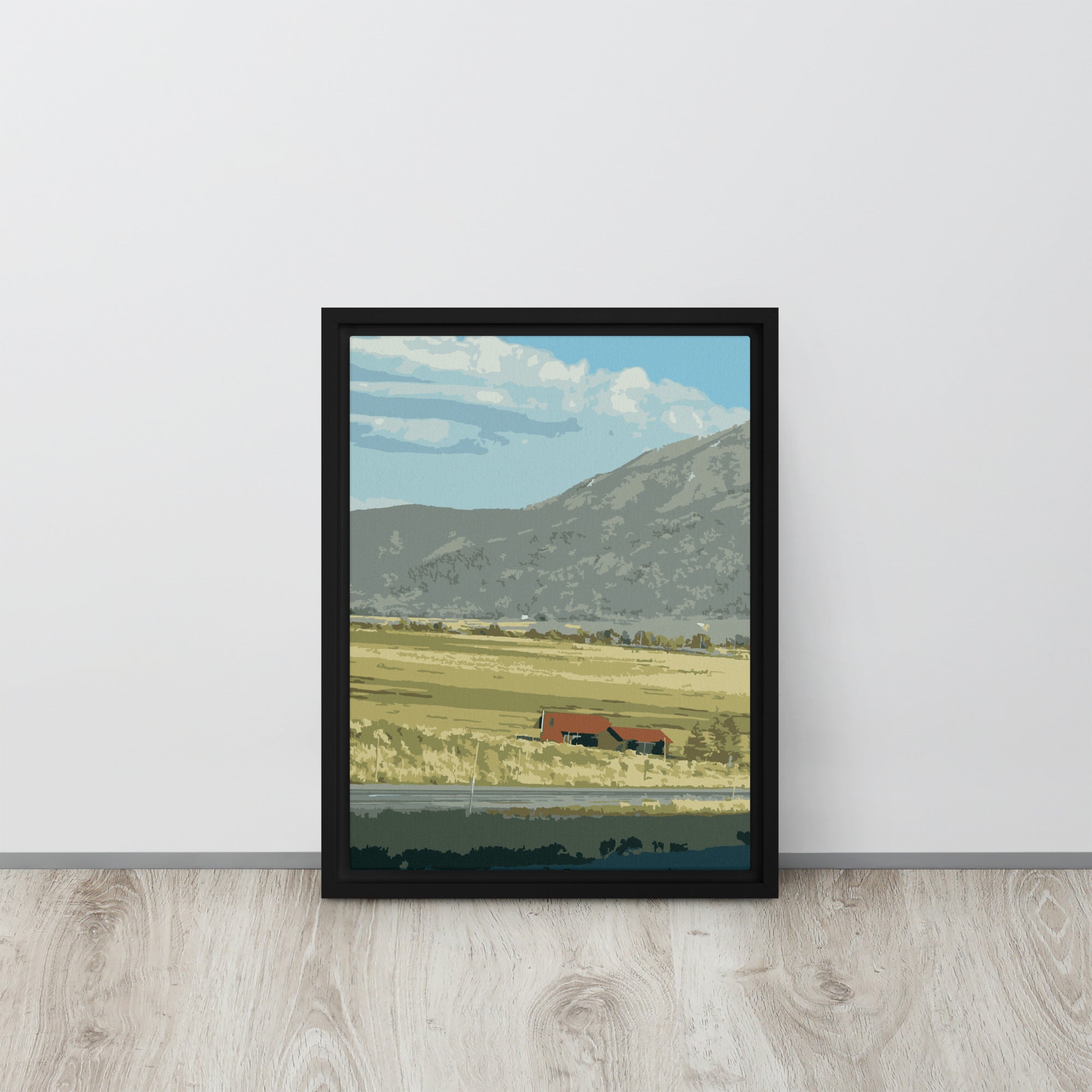 office wall decor countryside print 
