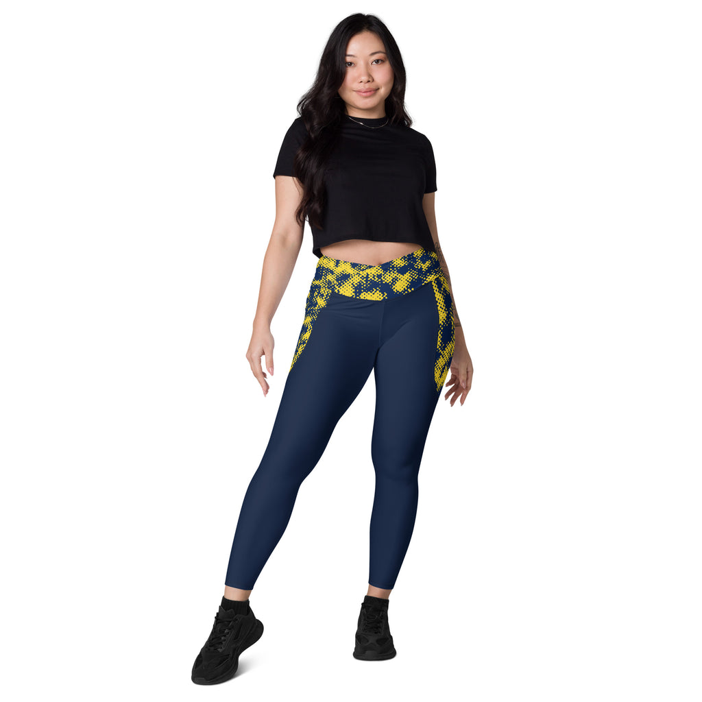 women’s crossover pocket leggings