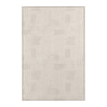 neutral distressed checkered rug for living room
