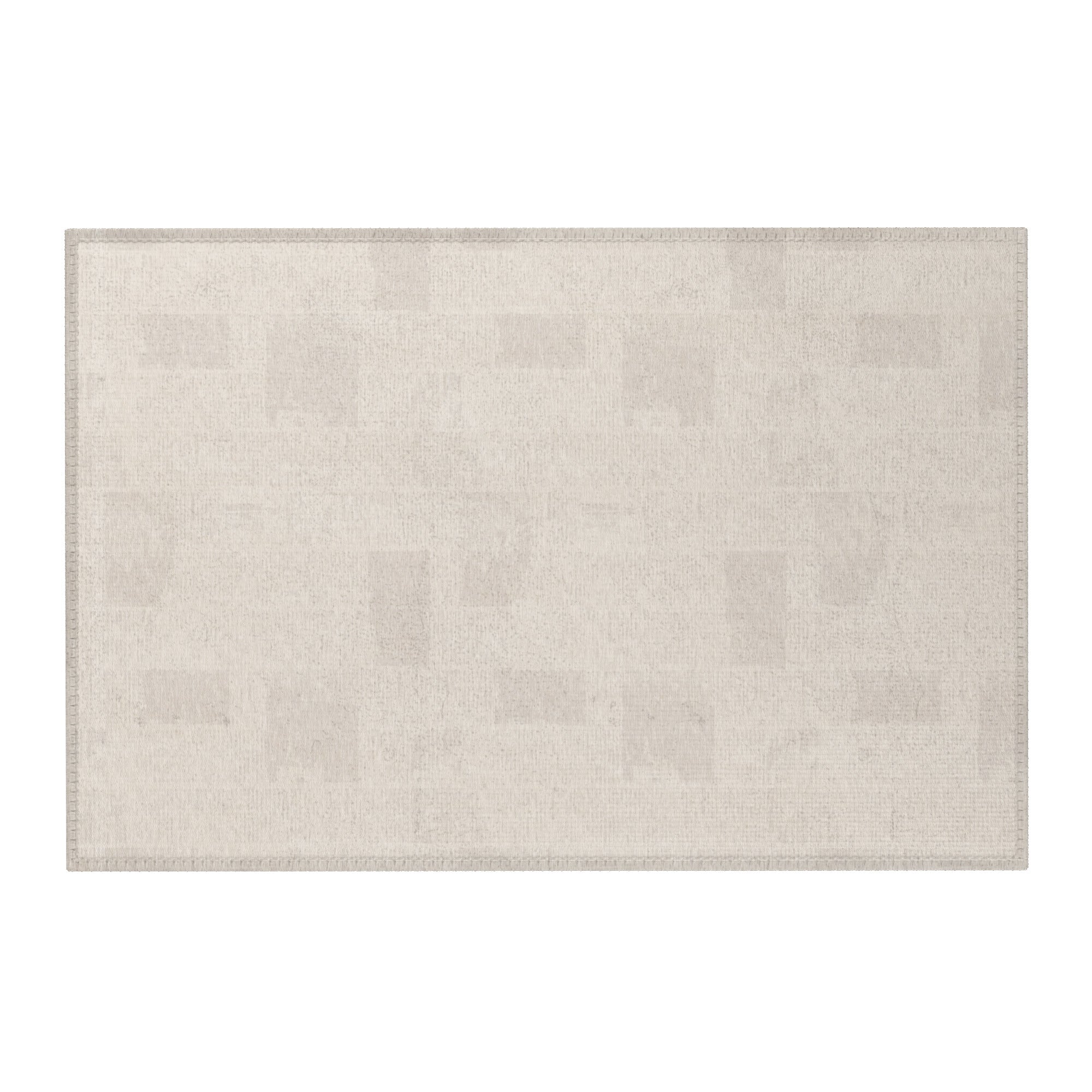 vintage inspired neutral area rug with worn finish