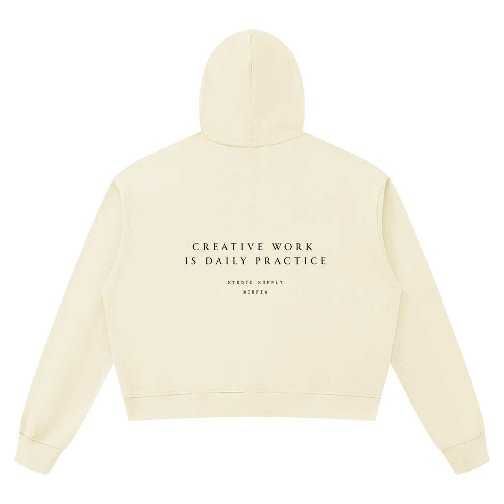 Unisex Boxy Raw Edge Hoodie - Mirfia