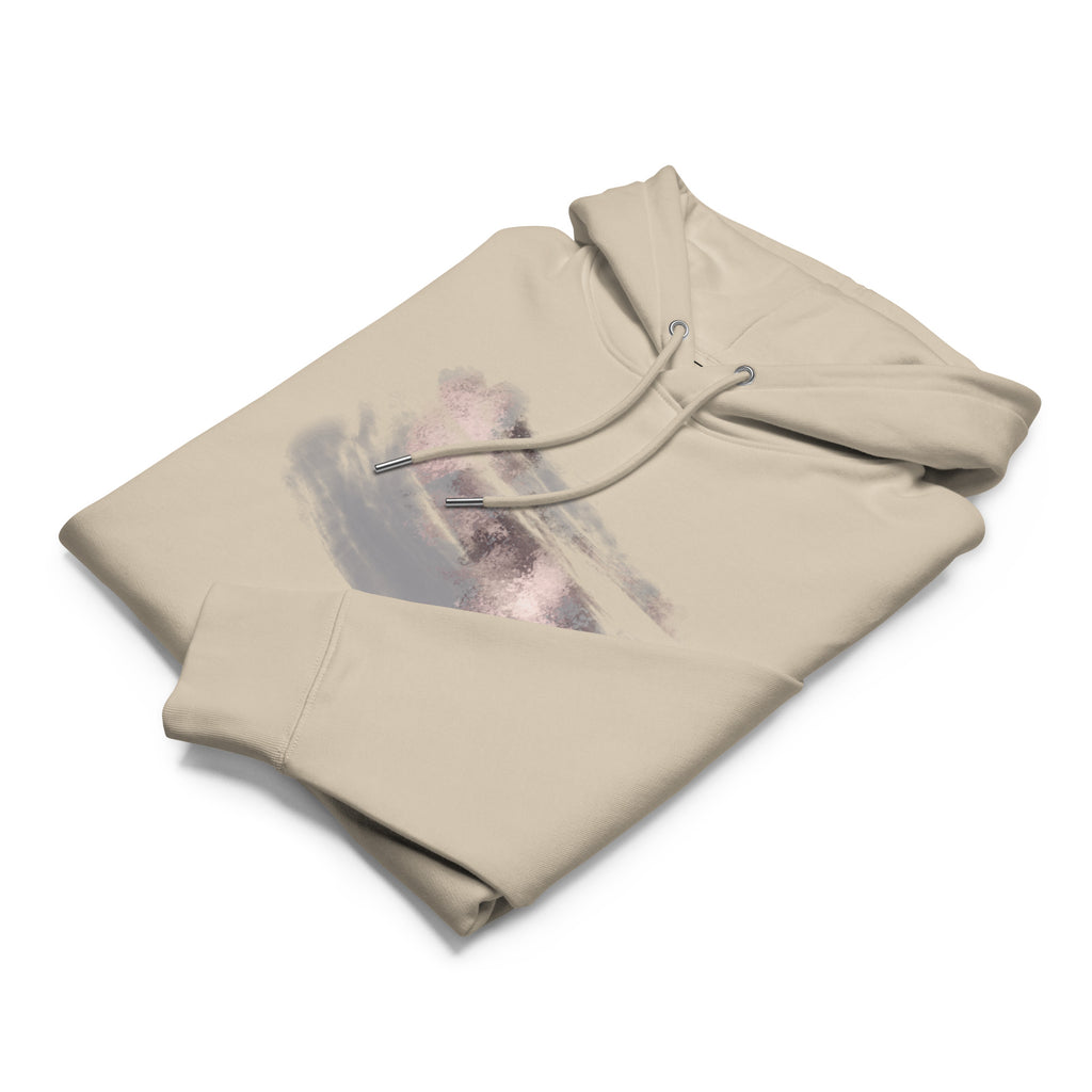 Earned Calm hoodie soft fabric close-up