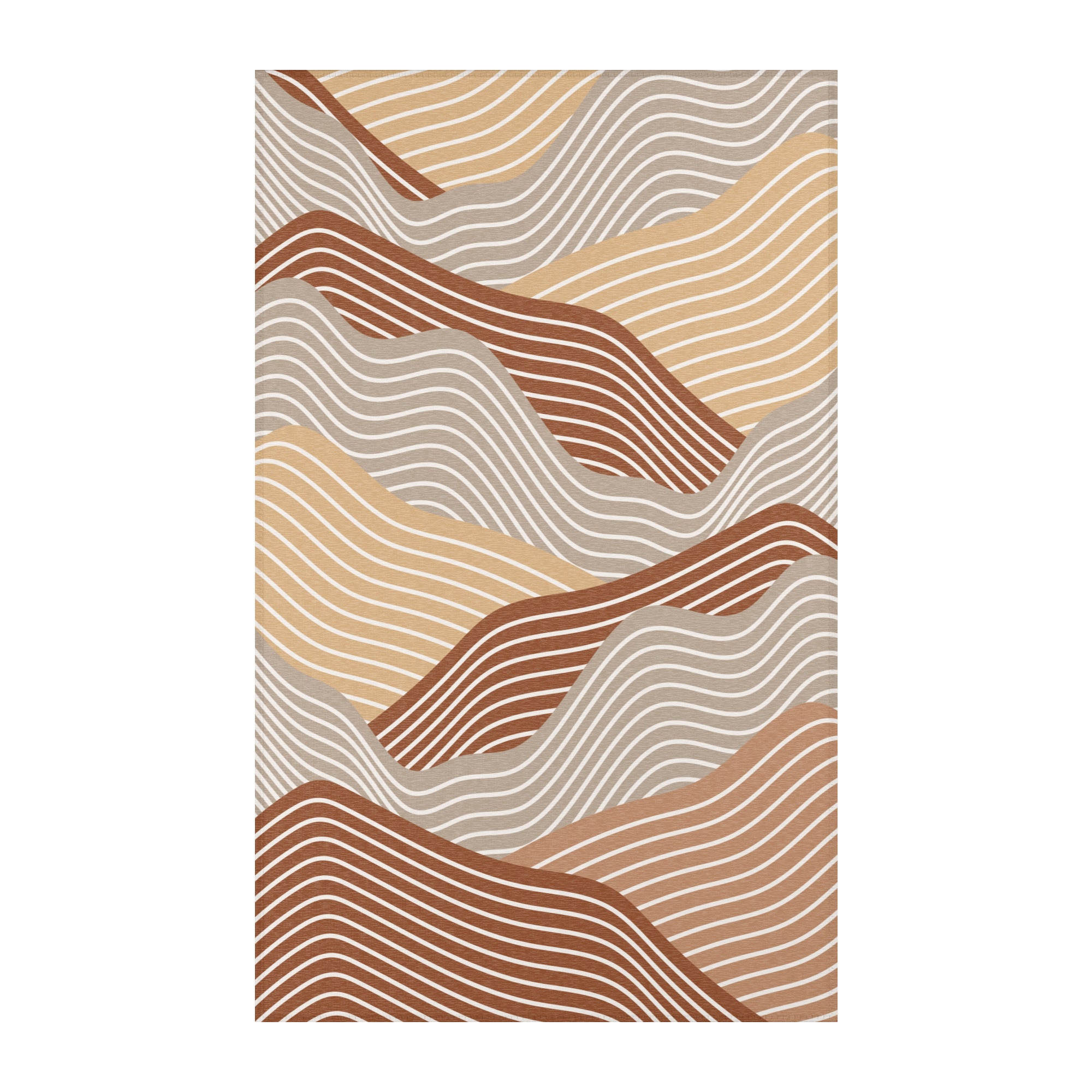 modern abstract earth tone rug for bedroom and living room