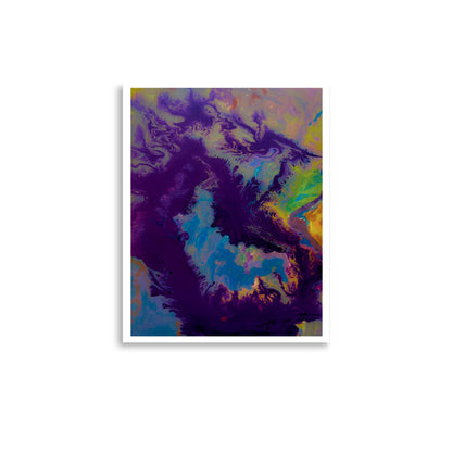 abstract art poster purple 