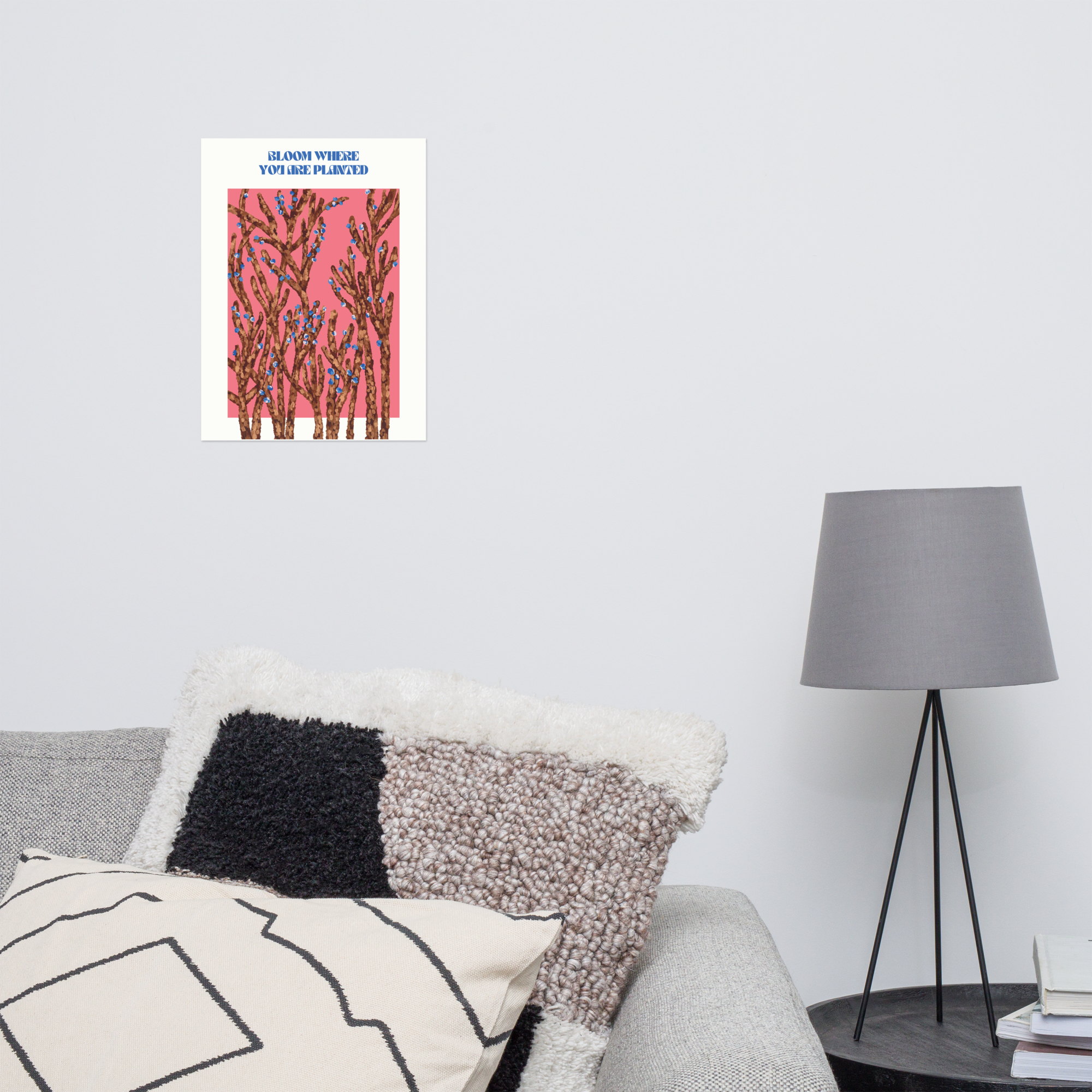 Bloom Where You Are Planted Floral Poster