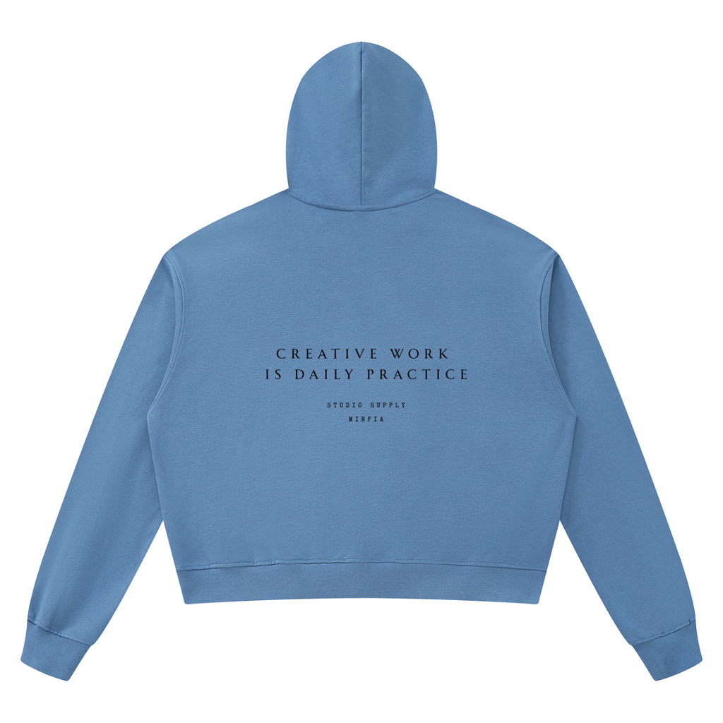 Unisex Boxy Raw Edge Hoodie - Mirfia