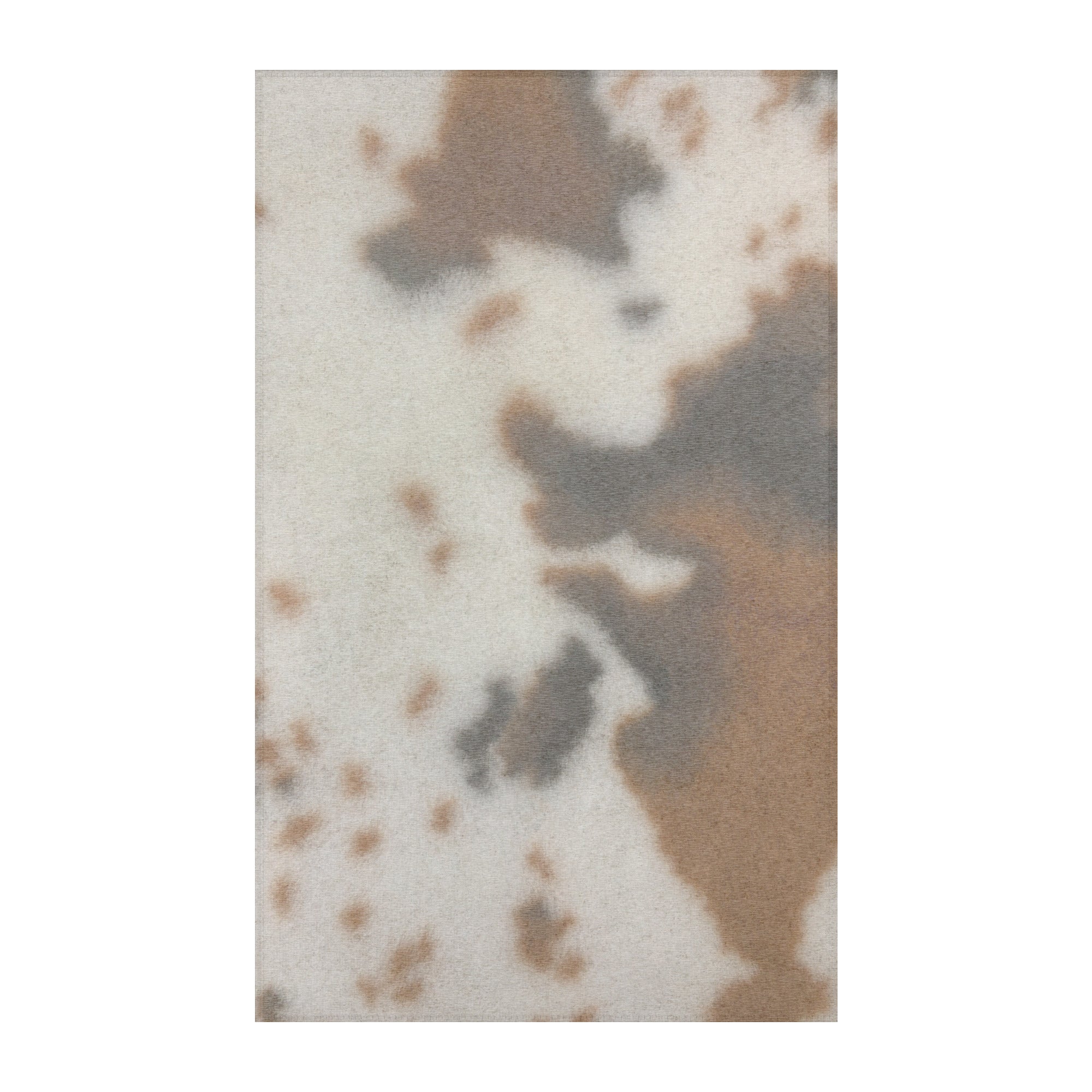 vintage inspired brown animal print rug 
