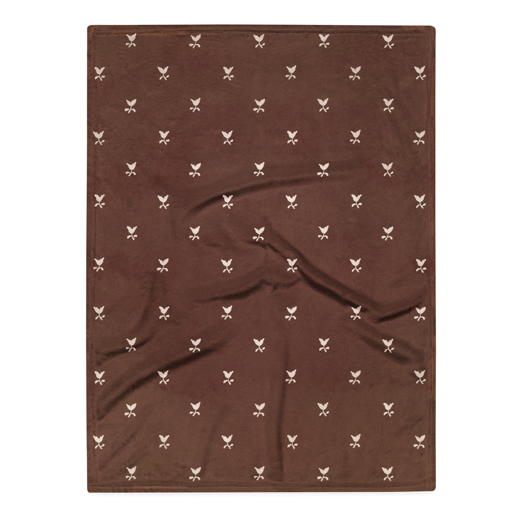distressed floral blanket