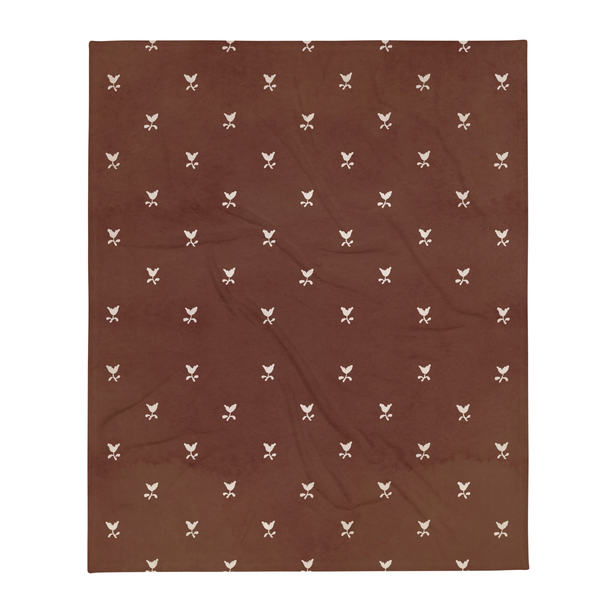 cozy floral home decor blanket 
