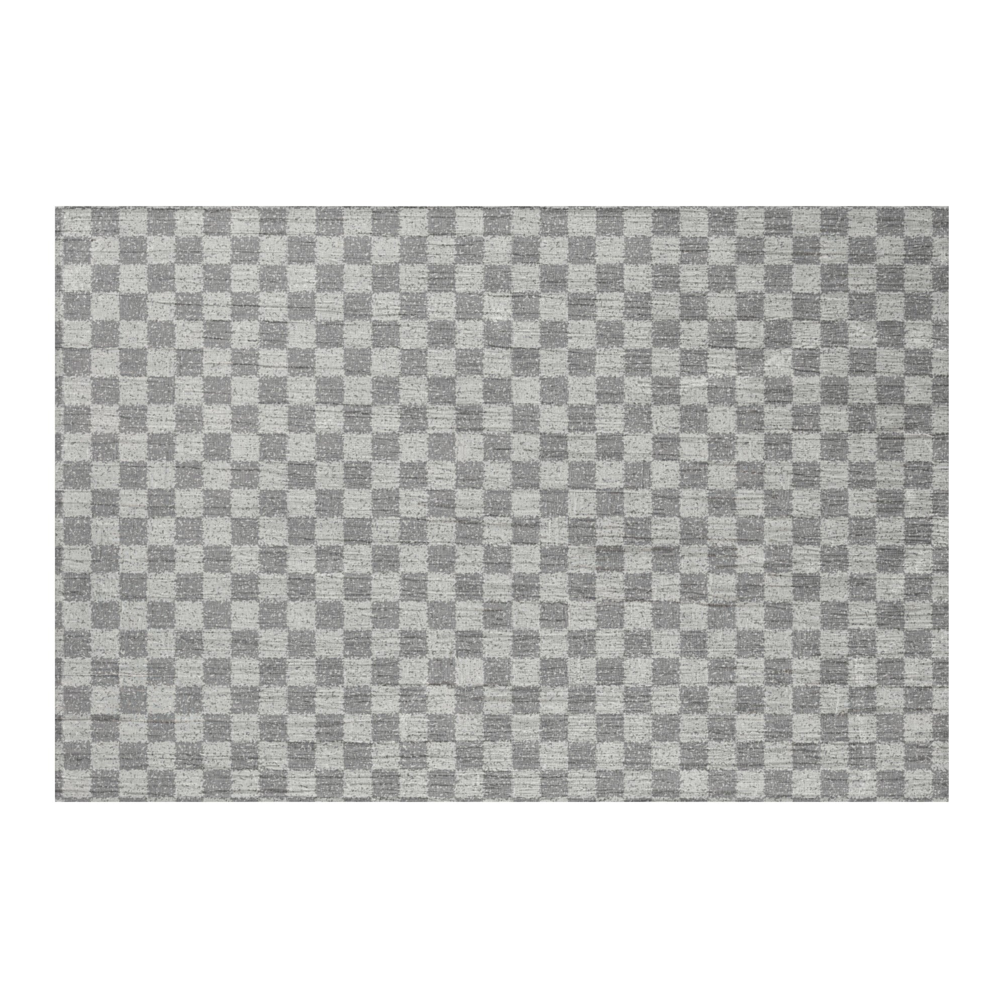 contemporary vintage inspired grey checkered carpet