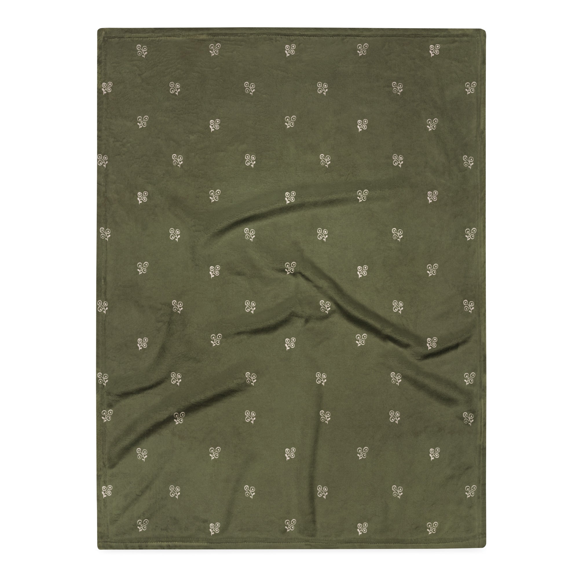earthy green home decor blanket