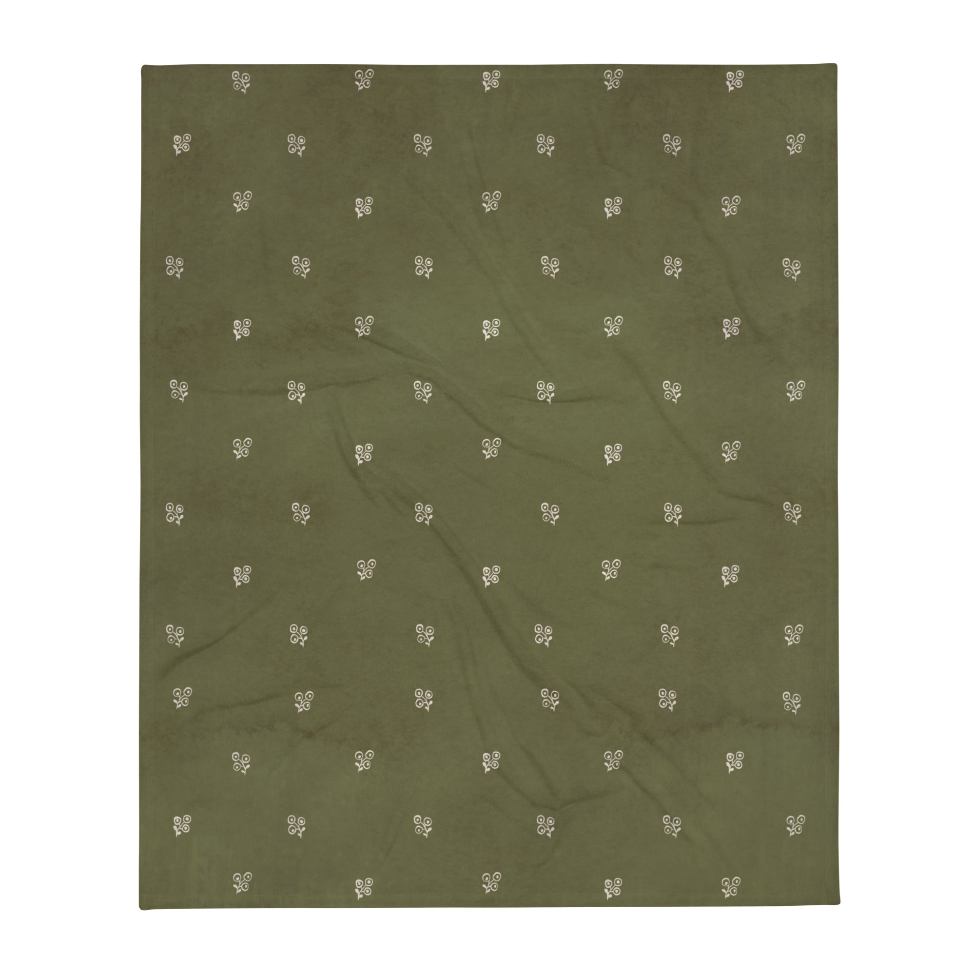 cozy floral blanket