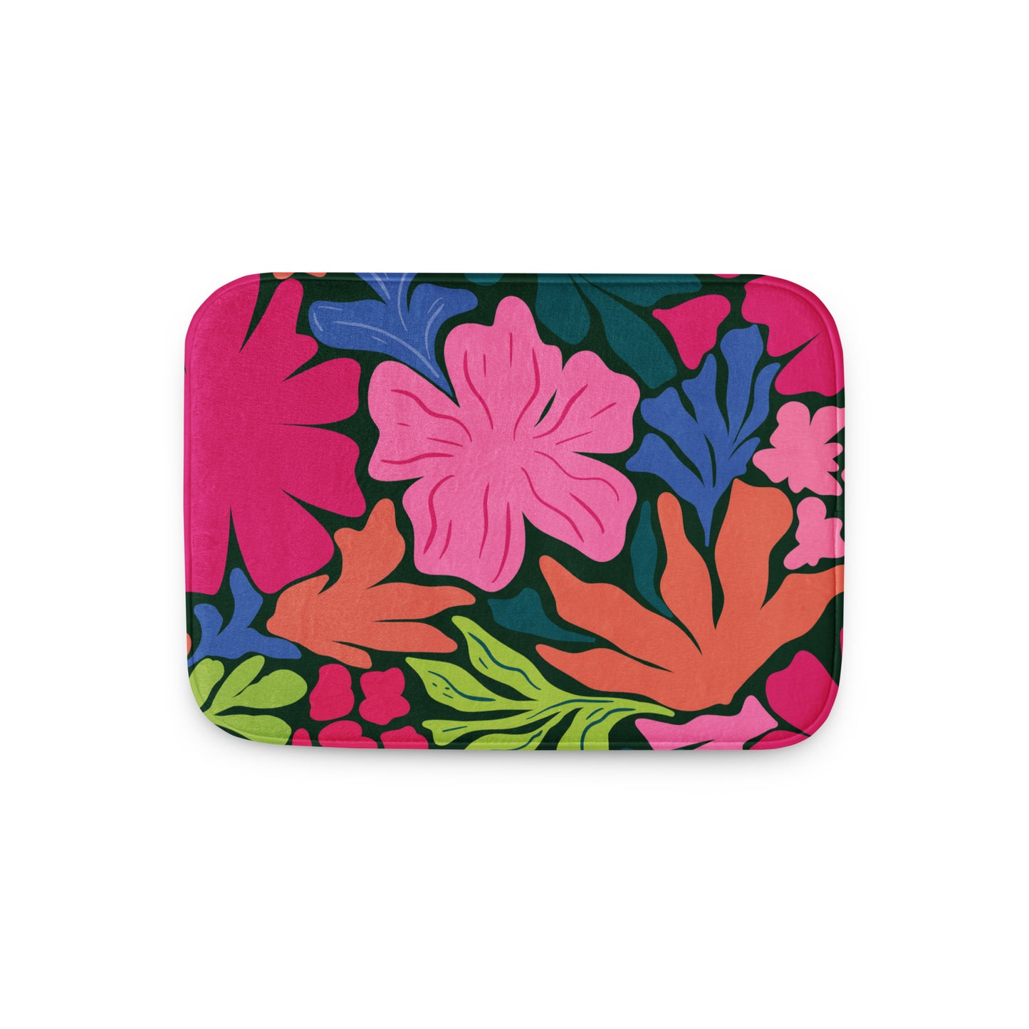 elegant floral bathroom rug