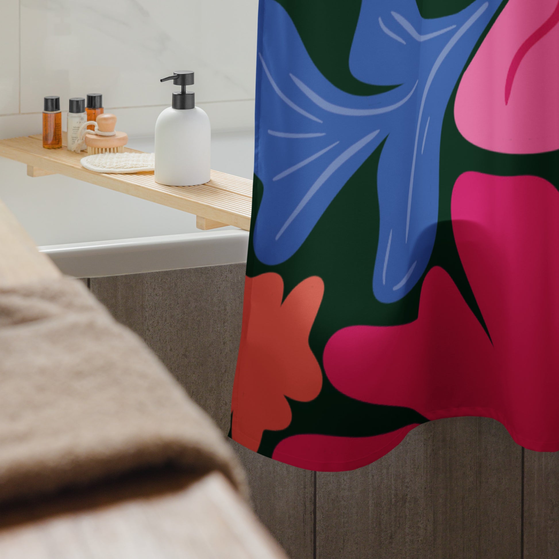 Floral Abstract Shower Curtain - Mirfia