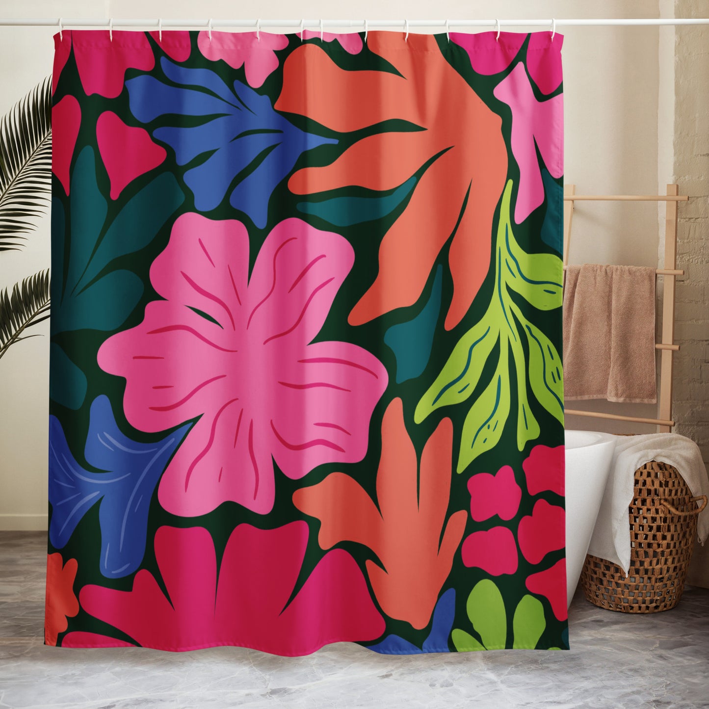 Floral Abstract Shower Curtain - Mirfia