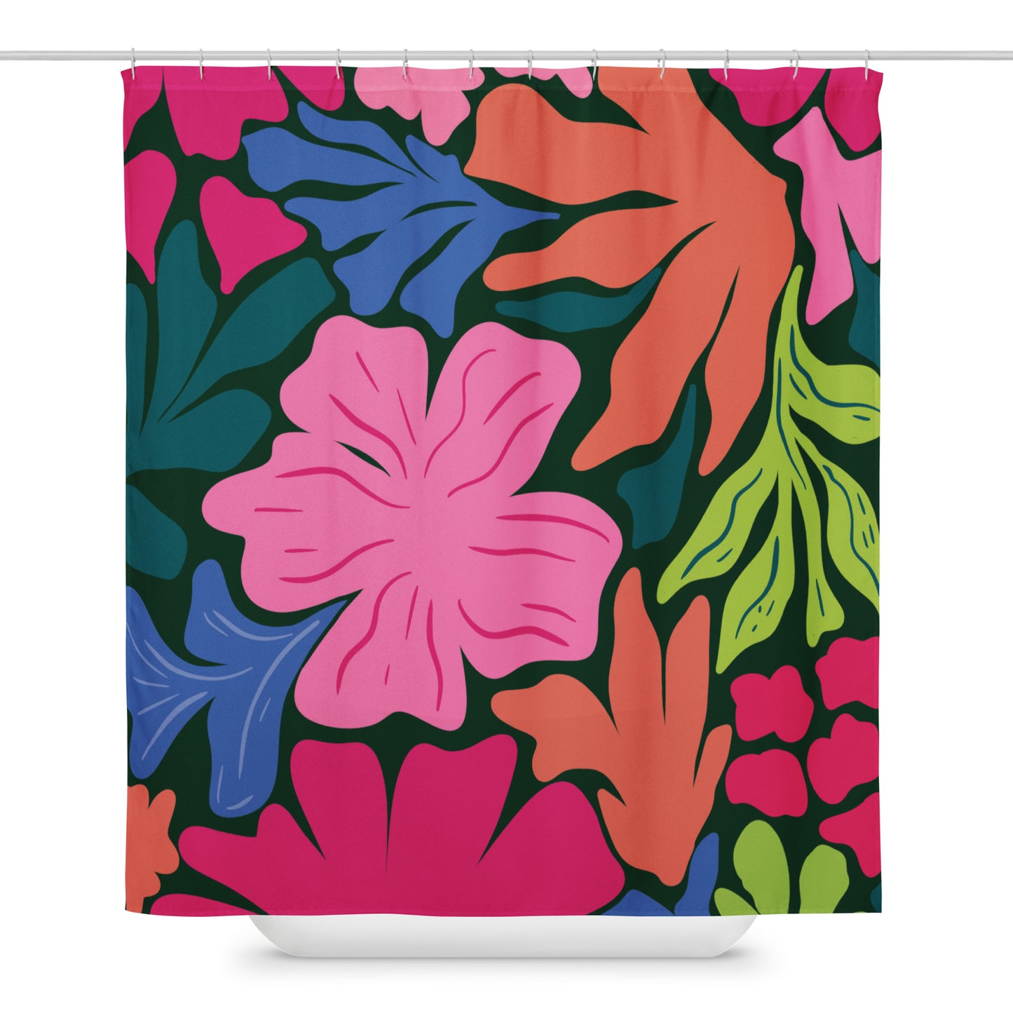 Floral Abstract Shower Curtain - Mirfia
