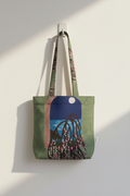 Floral print tote bag