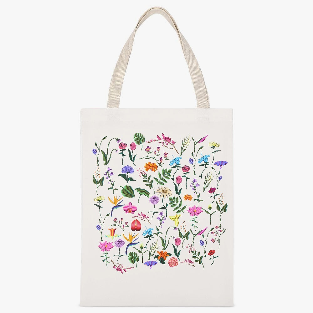 canvas cloth tote bag floral print