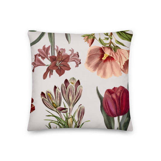 Floral Premium Throw Pillow - Mirfia
