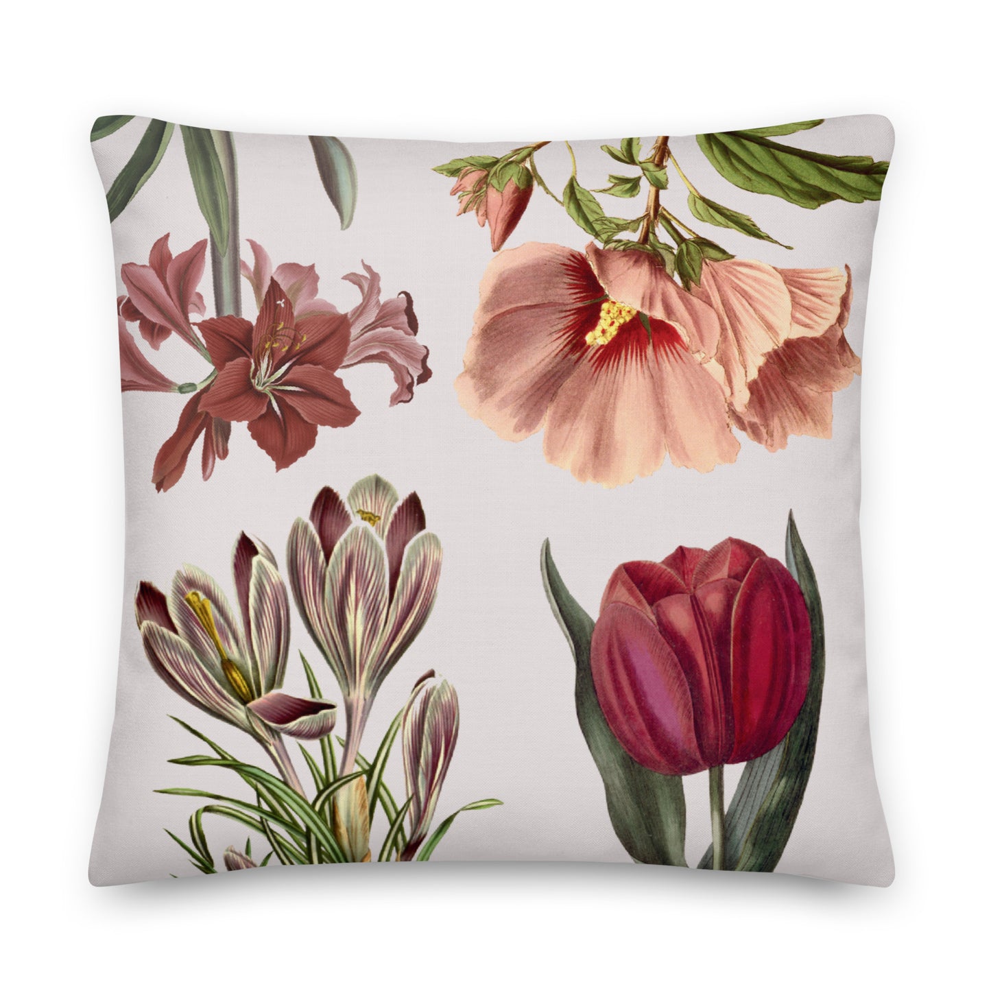 Floral Premium Throw Pillow - Mirfia