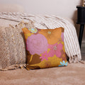 Floral Print Throw Pillow - Mirfia