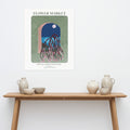 floral wall art print minimal botanical design