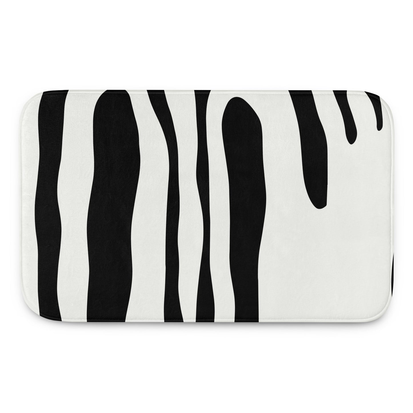 fluid abstract memory foam bath mat 