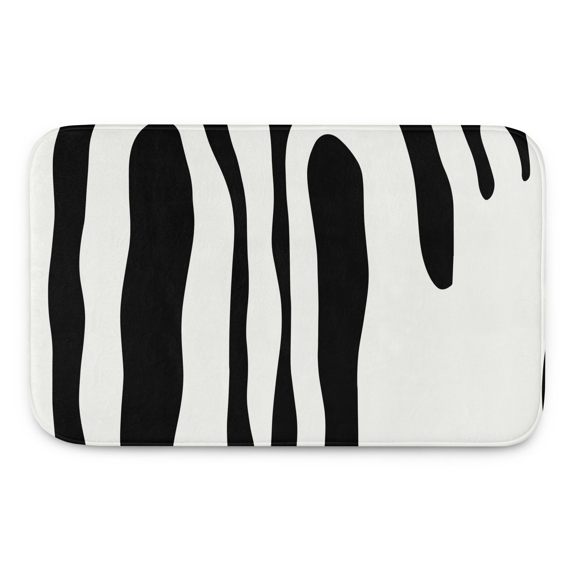 fluid abstract memory foam bath mat 