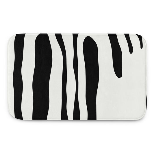 fluid abstract memory foam bath mat 