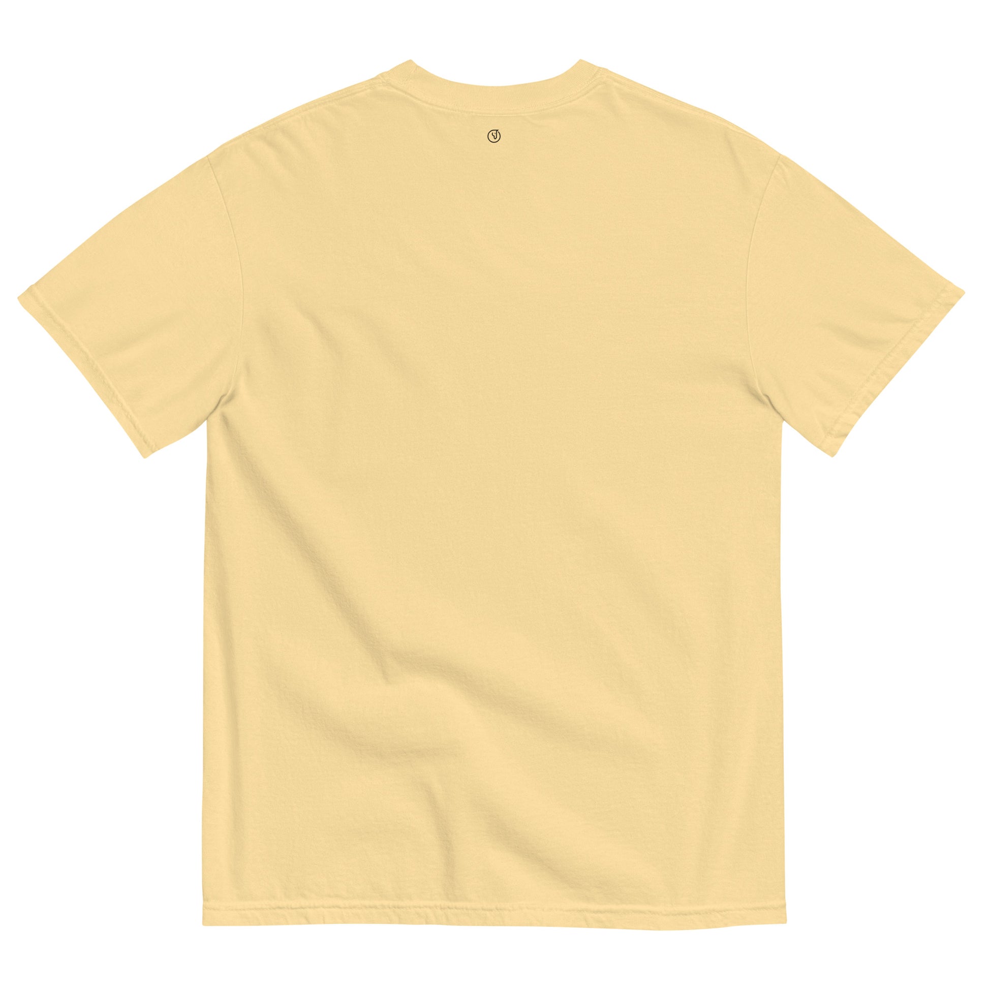 women's yellow garment dyed cotton club t-shirt 