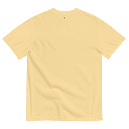 women's yellow garment dyed cotton club t-shirt 