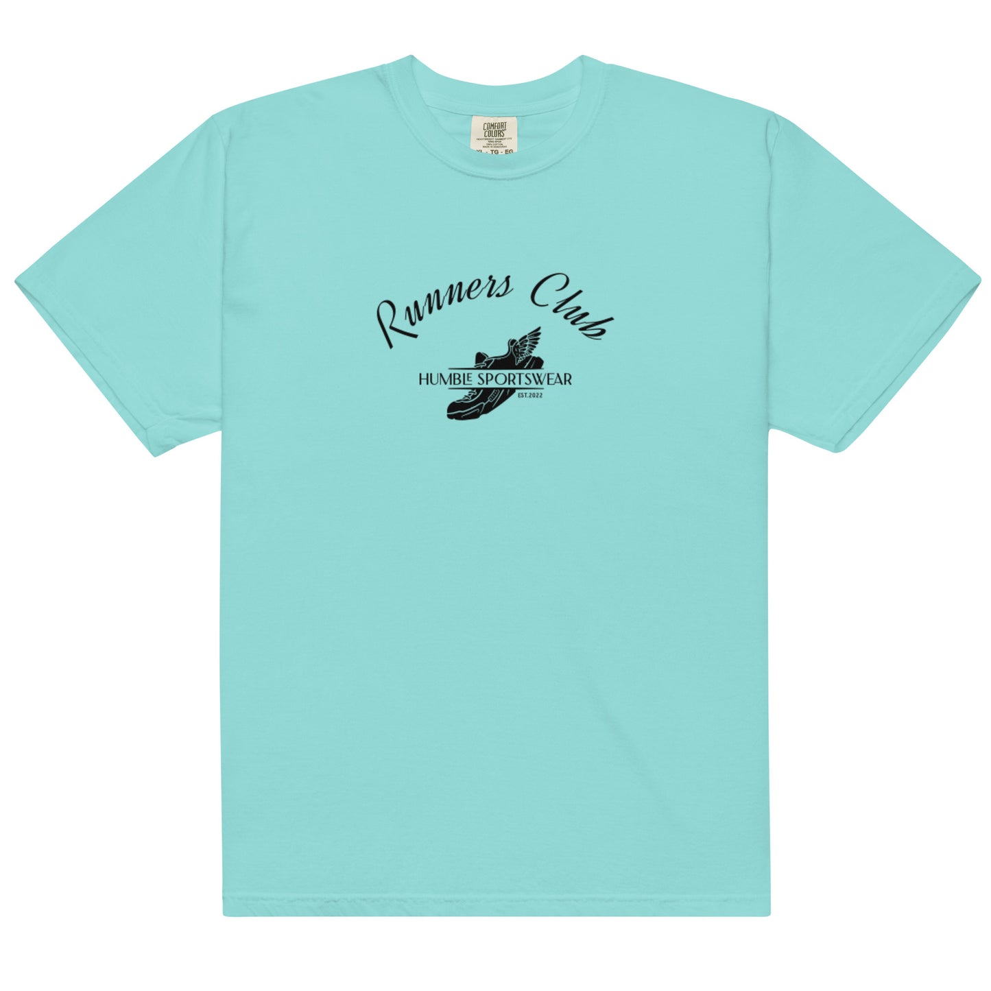 women's blue garment dyed club t-shirt