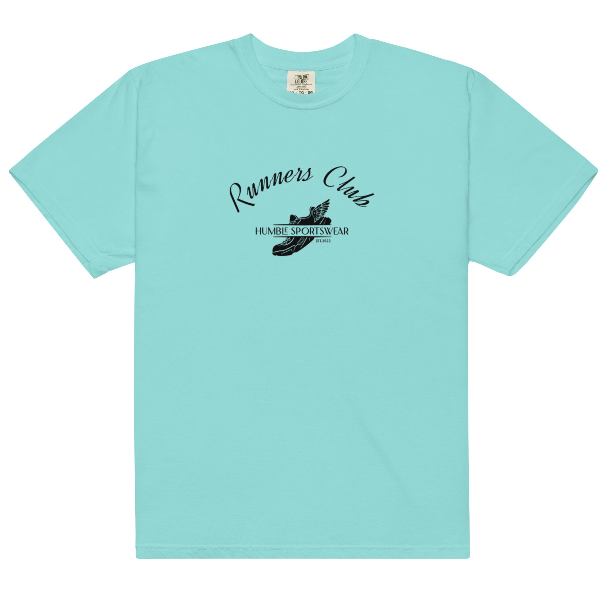 women's blue garment dyed club t-shirt