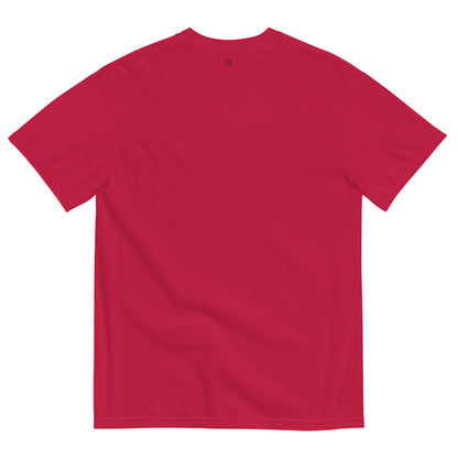 women's red garment dyed cotton club t-shirt 