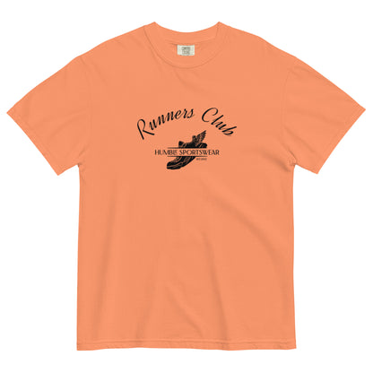 women's orange garment dyed cotton club t-shirt 