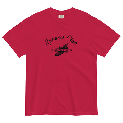 women's red garment dyed cotton club t-shirt 