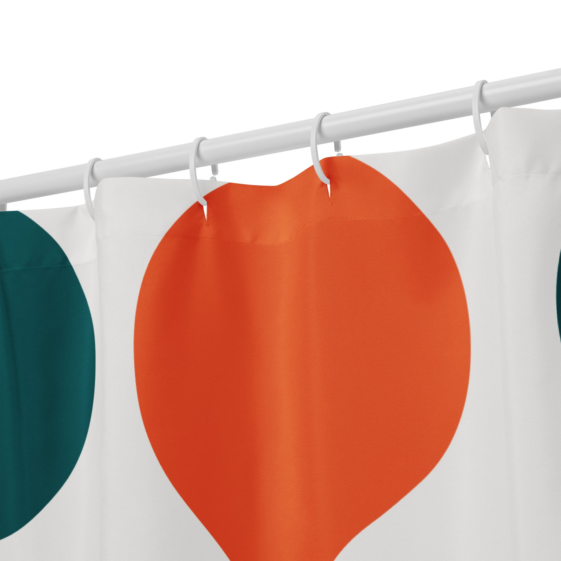 Fluid Polka Dotted Geometric Shower Curtain - Mirfia