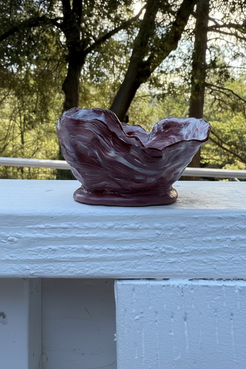 small modern decorative ceramic trinket bowl