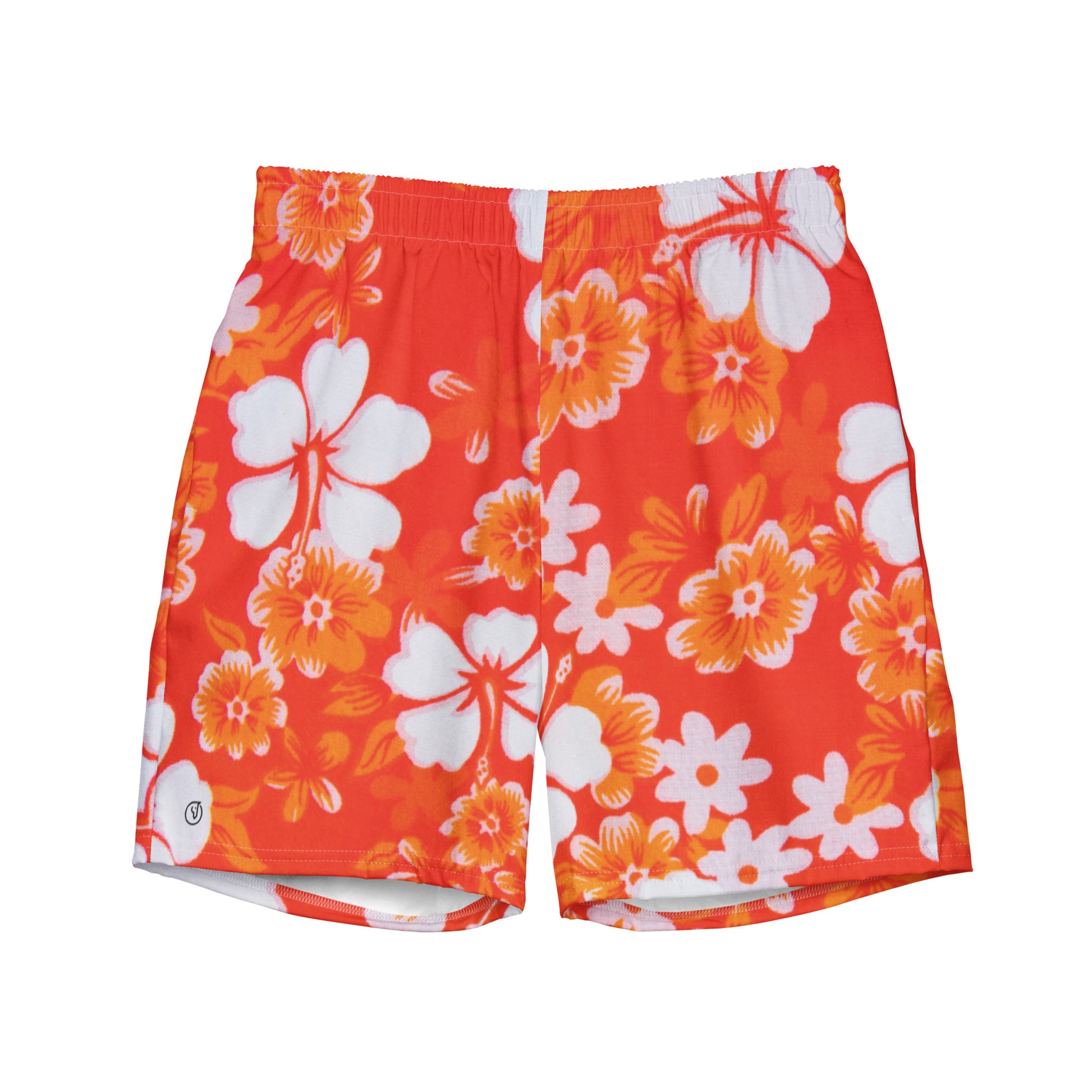 hawaiian floral swim trunks 